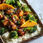 Sheet Pan Chili Ginger Orange Chicken