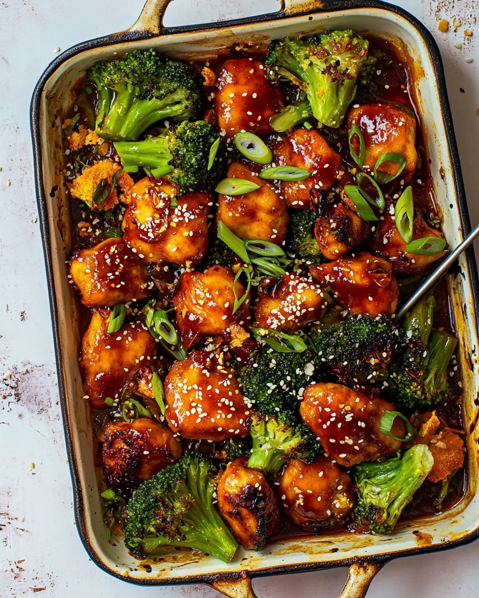 Sheet Pan Chili Ginger Orange Chicken