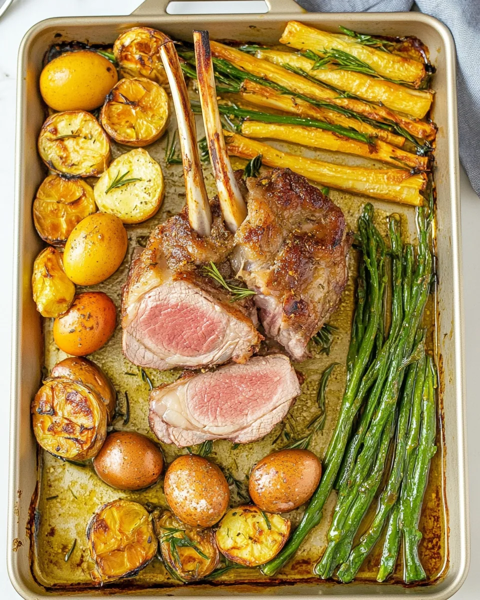 Sheet Pan Easter Dinner with Lamb