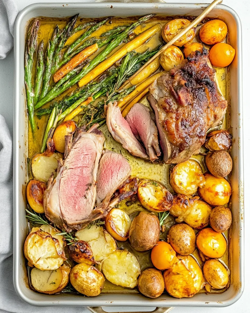 Sheet Pan Easter Dinner with Lamb