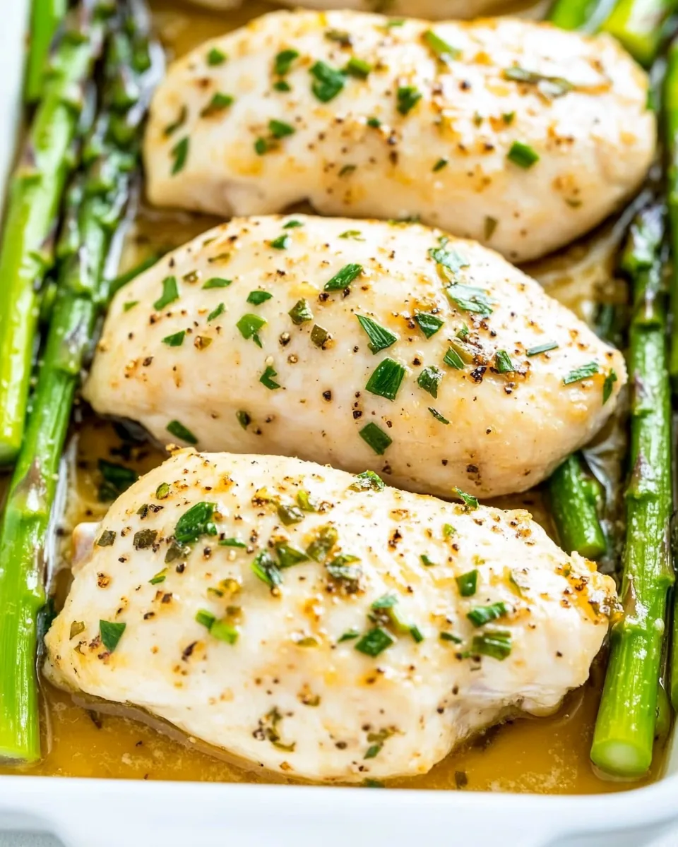 Sheet Pan Honey Horseradish Chicken Asparagus