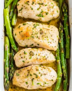 Sheet Pan Honey Horseradish Chicken Asparagus