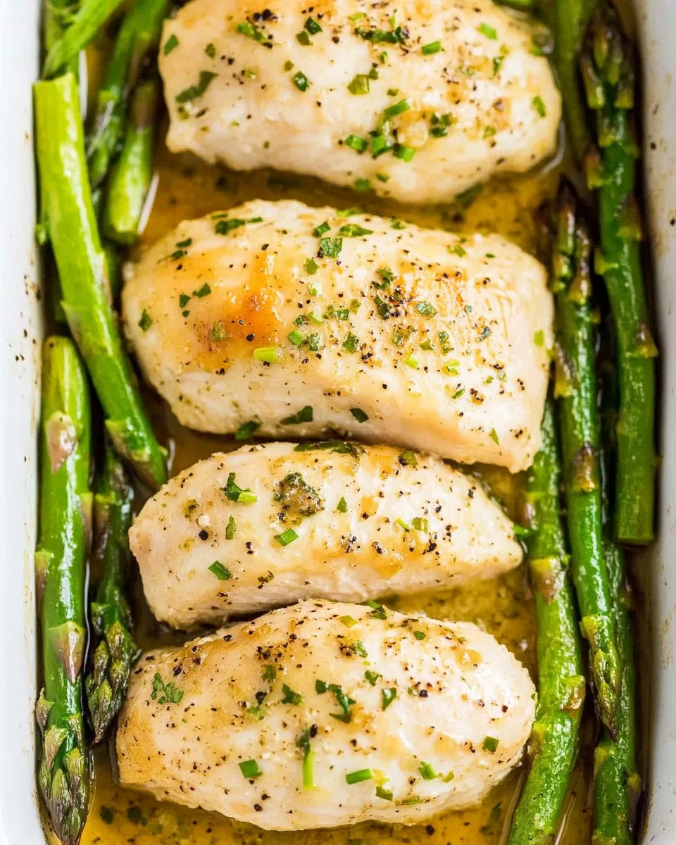 Sheet Pan Honey Horseradish Chicken Asparagus