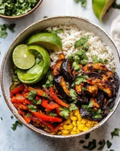 Sheet Pan Poblano Chicken Fajita Bowls