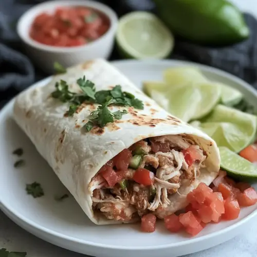 Shredded Chicken Burritos