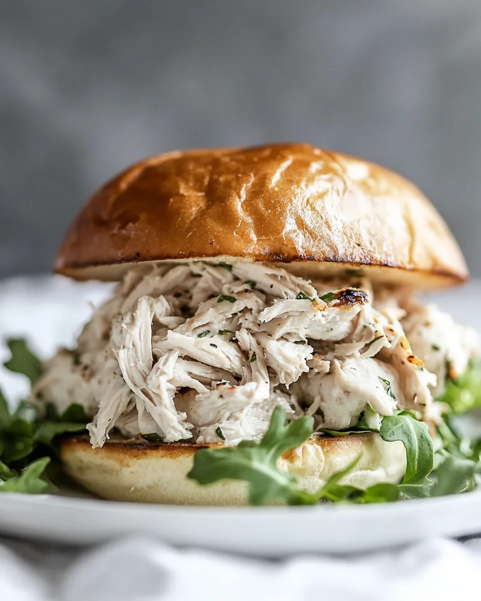 Shredded Chicken Sandwich