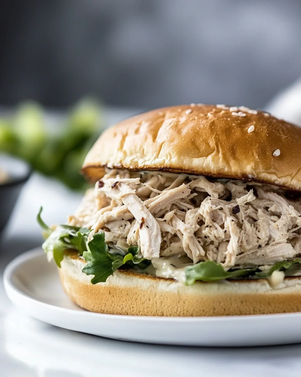Shredded Chicken Sandwich
