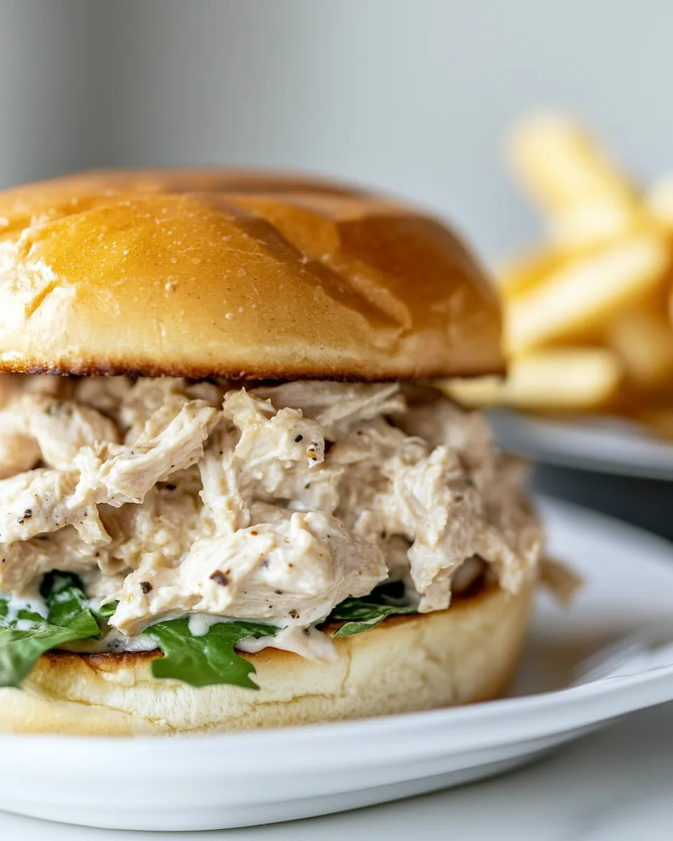Shredded Chicken Sandwich