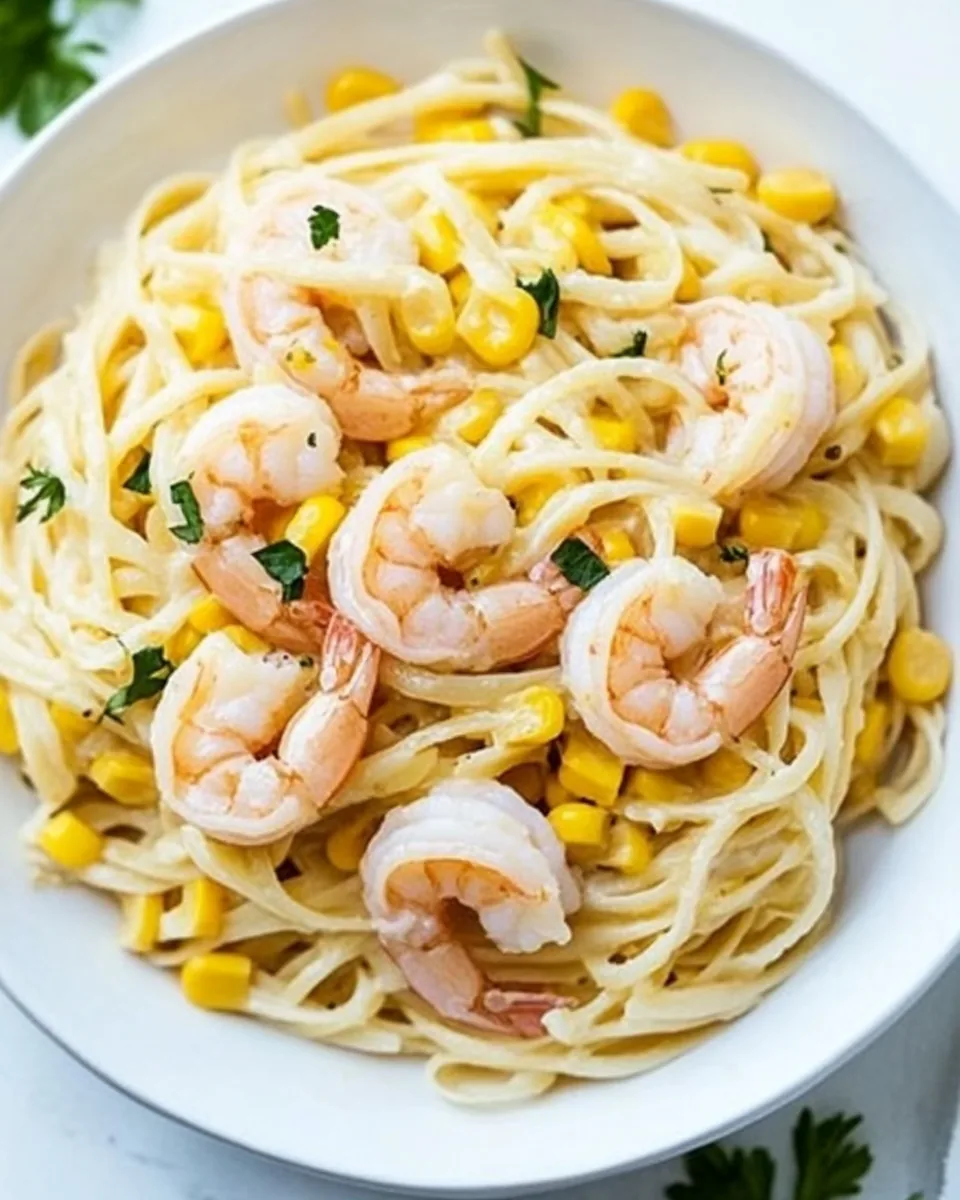 Shrimp Corn Pasta