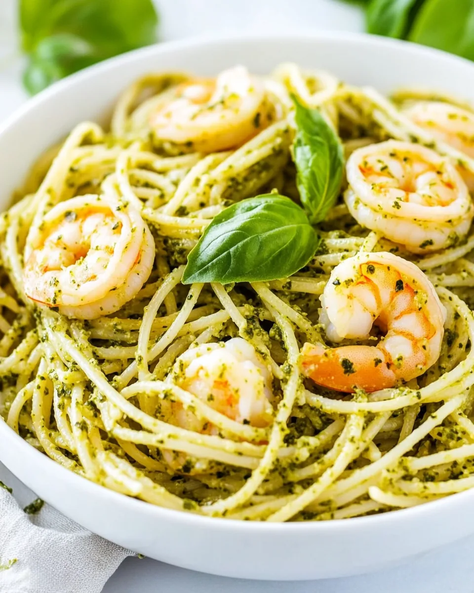 Shrimp Pesto Pasta