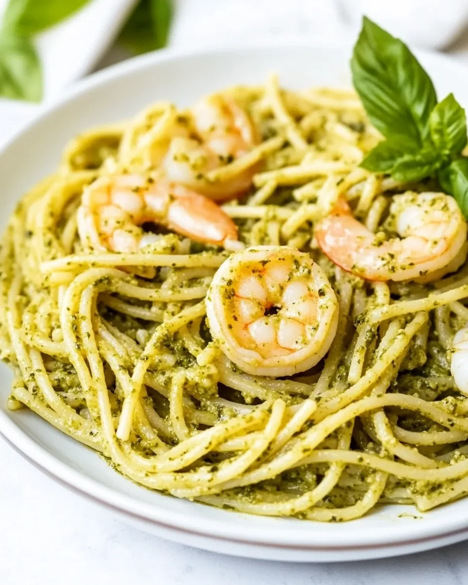 Shrimp Pesto Pasta