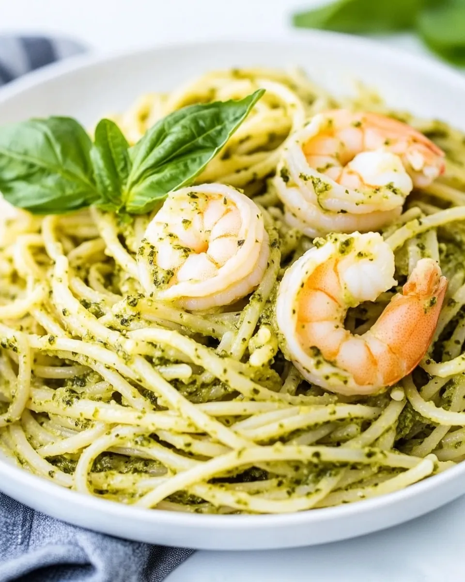 Shrimp Pesto Pasta