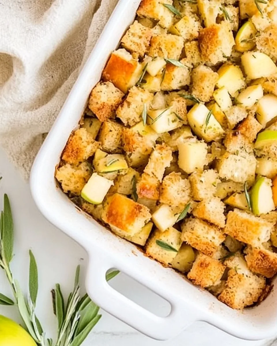 Simple Apple Sage Stuffing