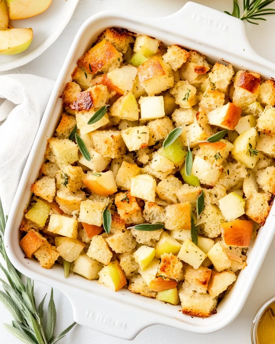 Simple Apple Sage Stuffing