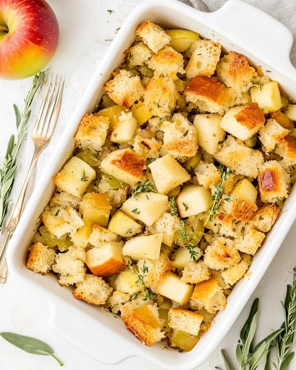 Simple Apple Sage Stuffing