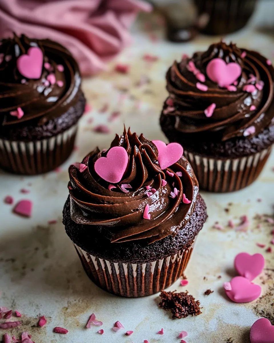 Simple Chocolate Celebration Cupcakes