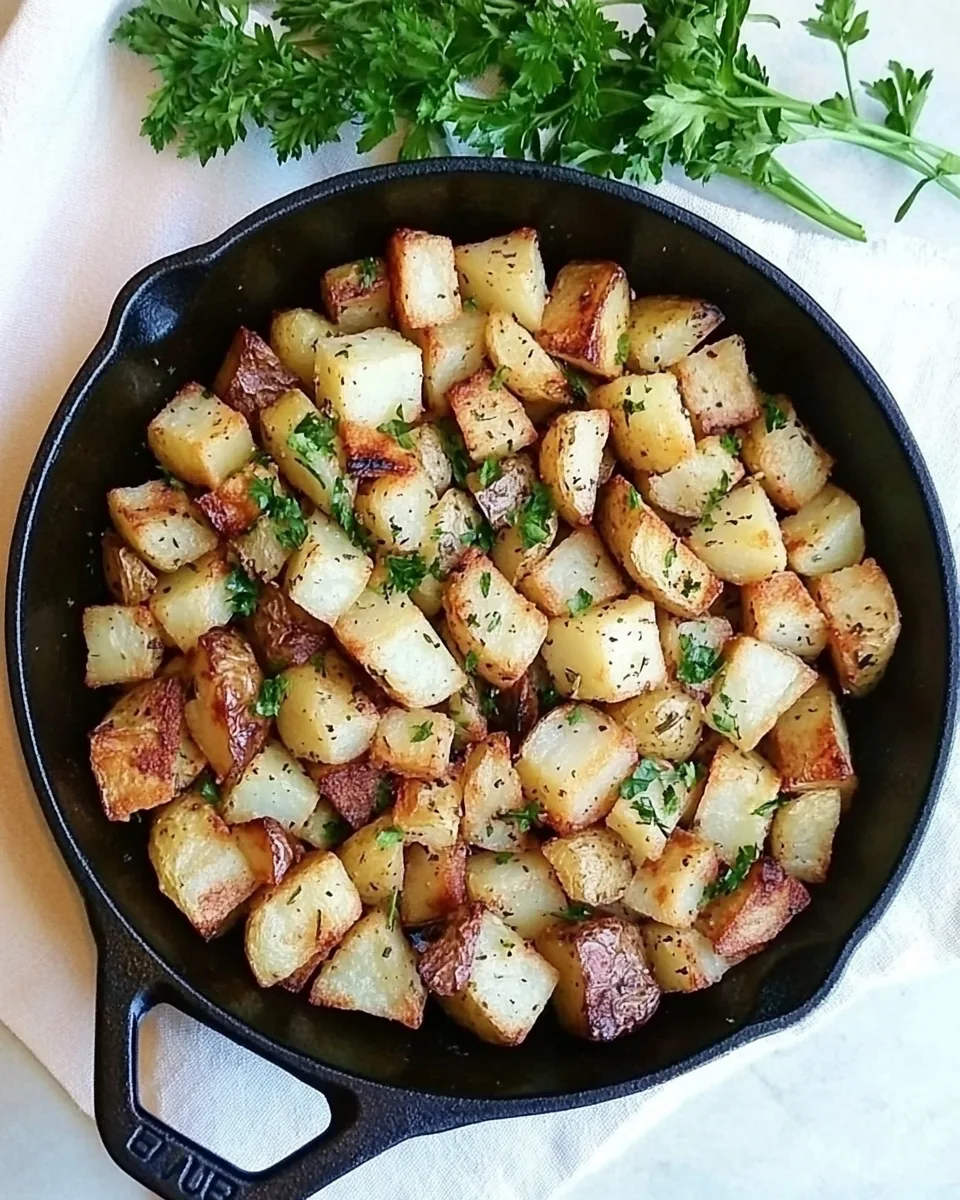 Simple Herbed Skillet Potatoes
