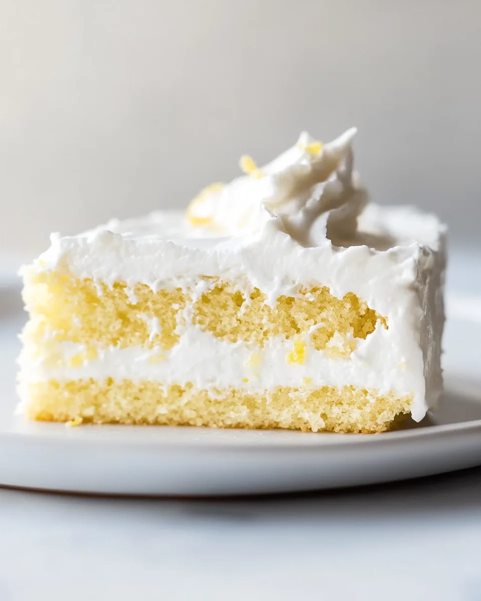 Simple Lemon Tres Leches Cake