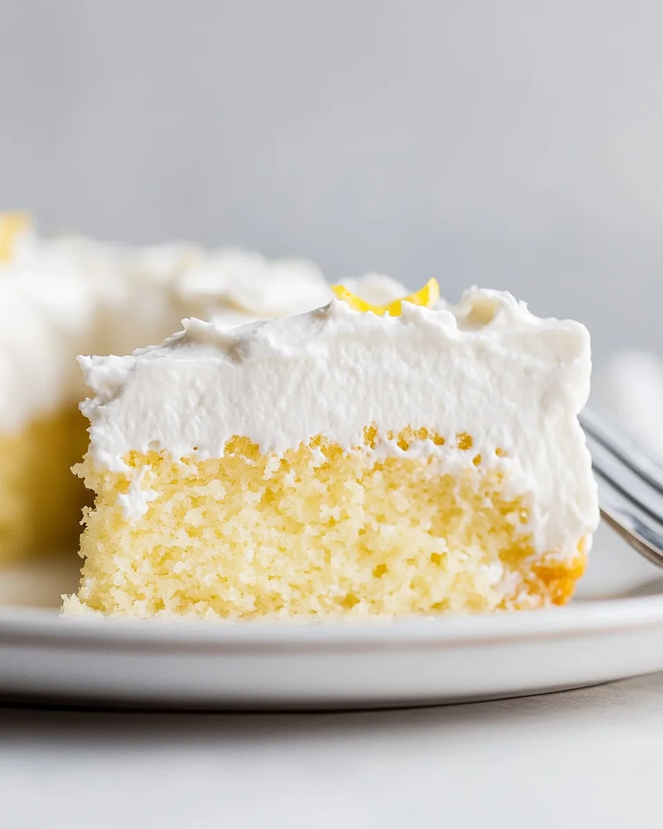 Simple Lemon Tres Leches Cake