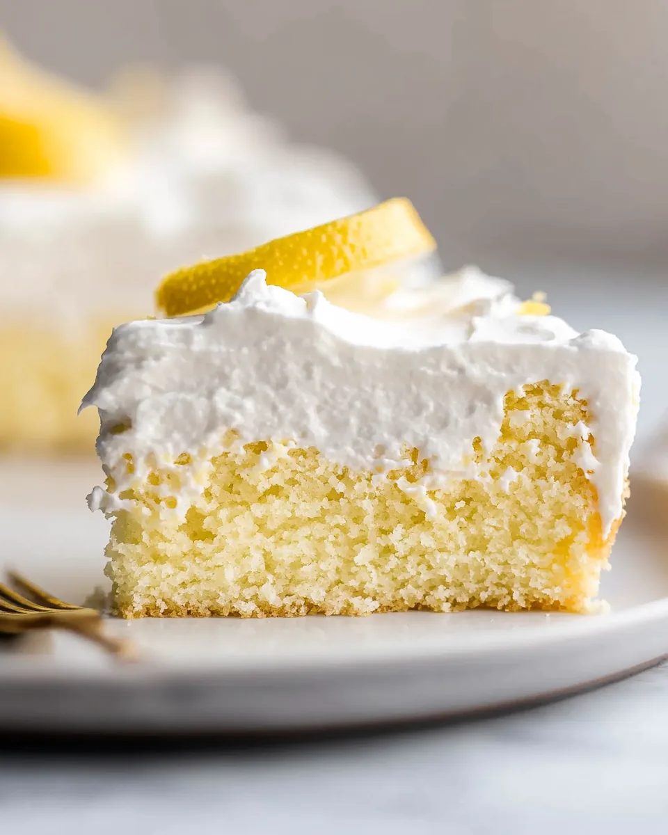 Simple Lemon Tres Leches Cake