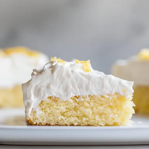 Simple Lemon Tres Leches Cake