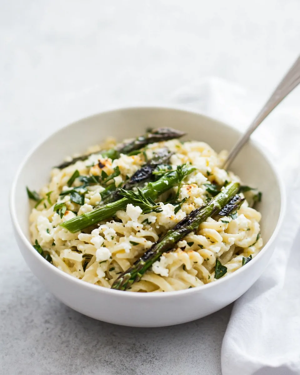 Simple Lemony Feta and Mascarpone Pasta