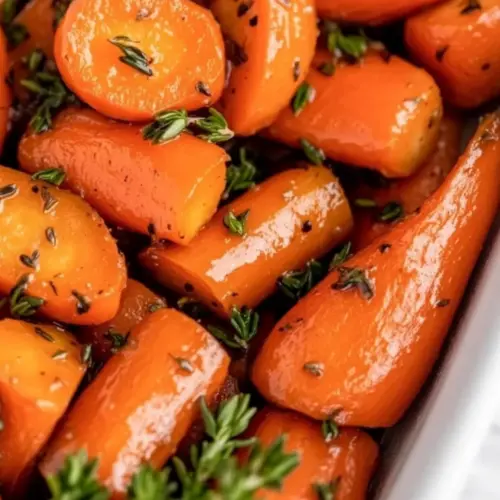 Maple Glazed Herb Roasted Carrots