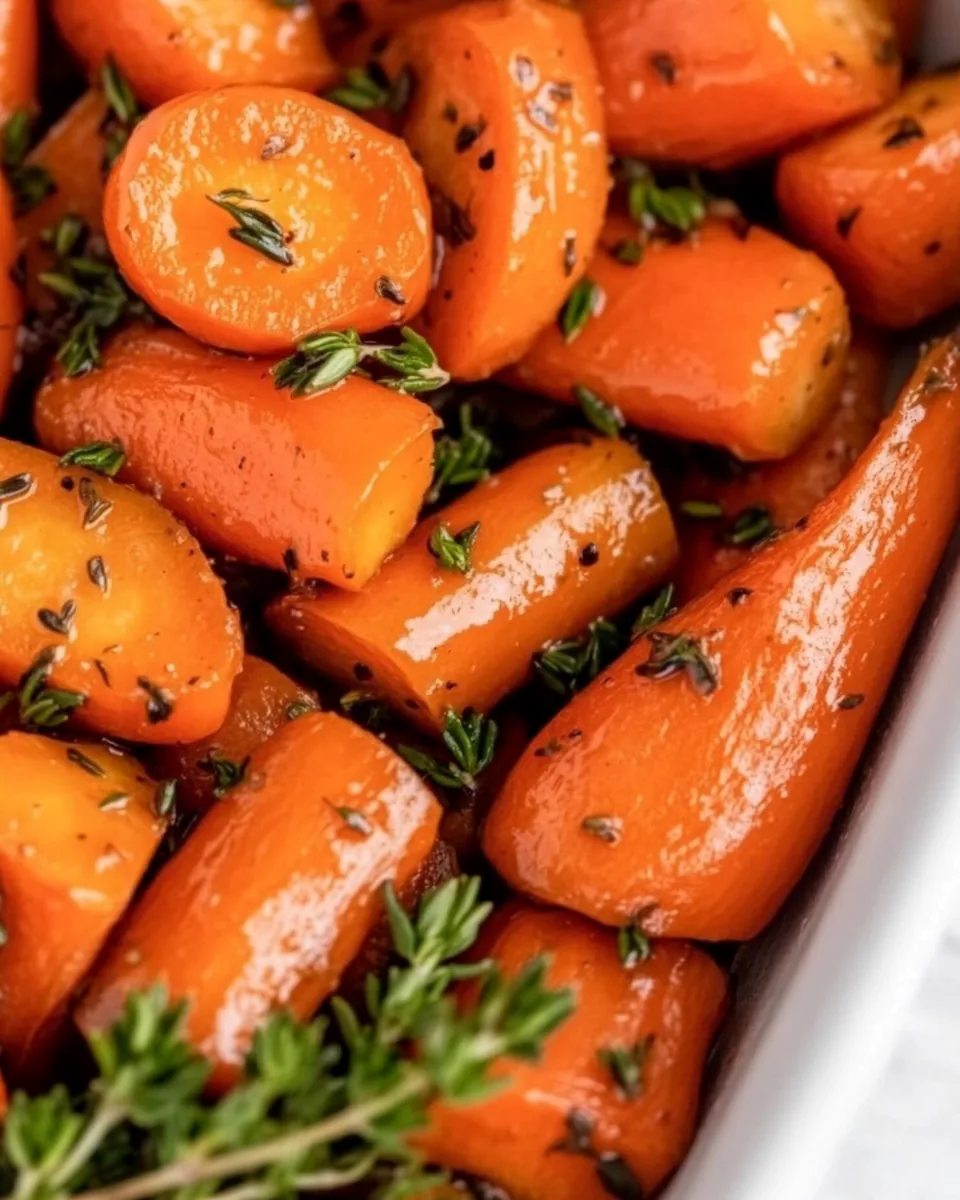 Maple Glazed Herb Roasted Carrots