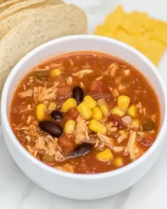 Simple Slow Cooker Chicken Taco Soup