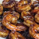 Skillet Cooked BBQ Glazed Shrimp