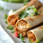 Skinny Baked Cream Cheese Taquitos