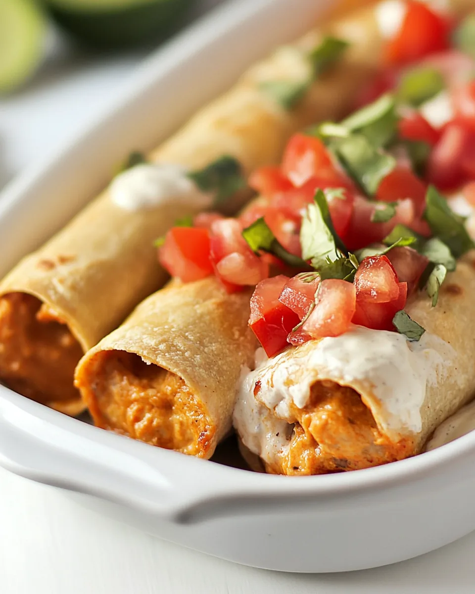 Skinny Baked Cream Cheese Taquitos