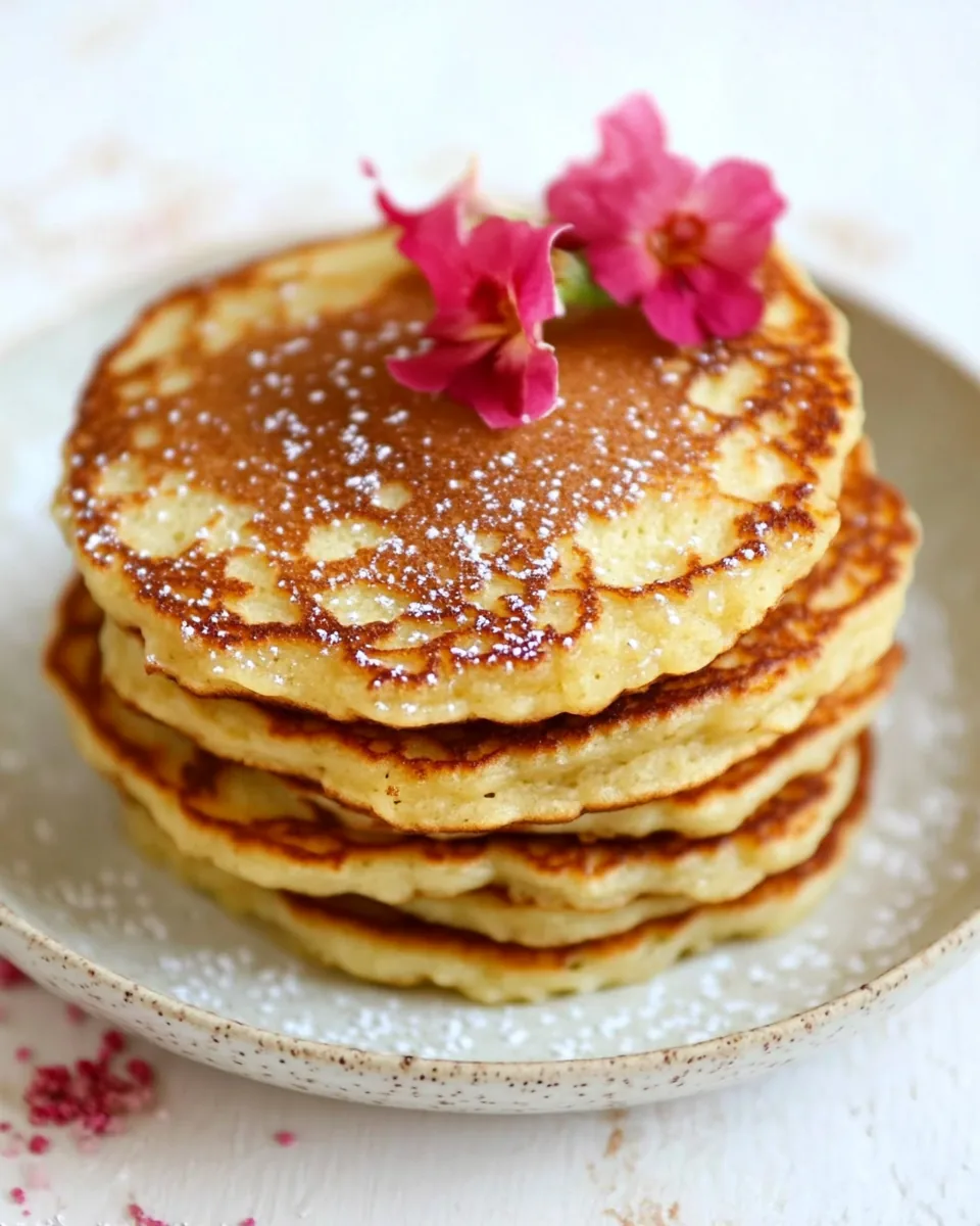 Skinny Cottage Cheese Pancakes