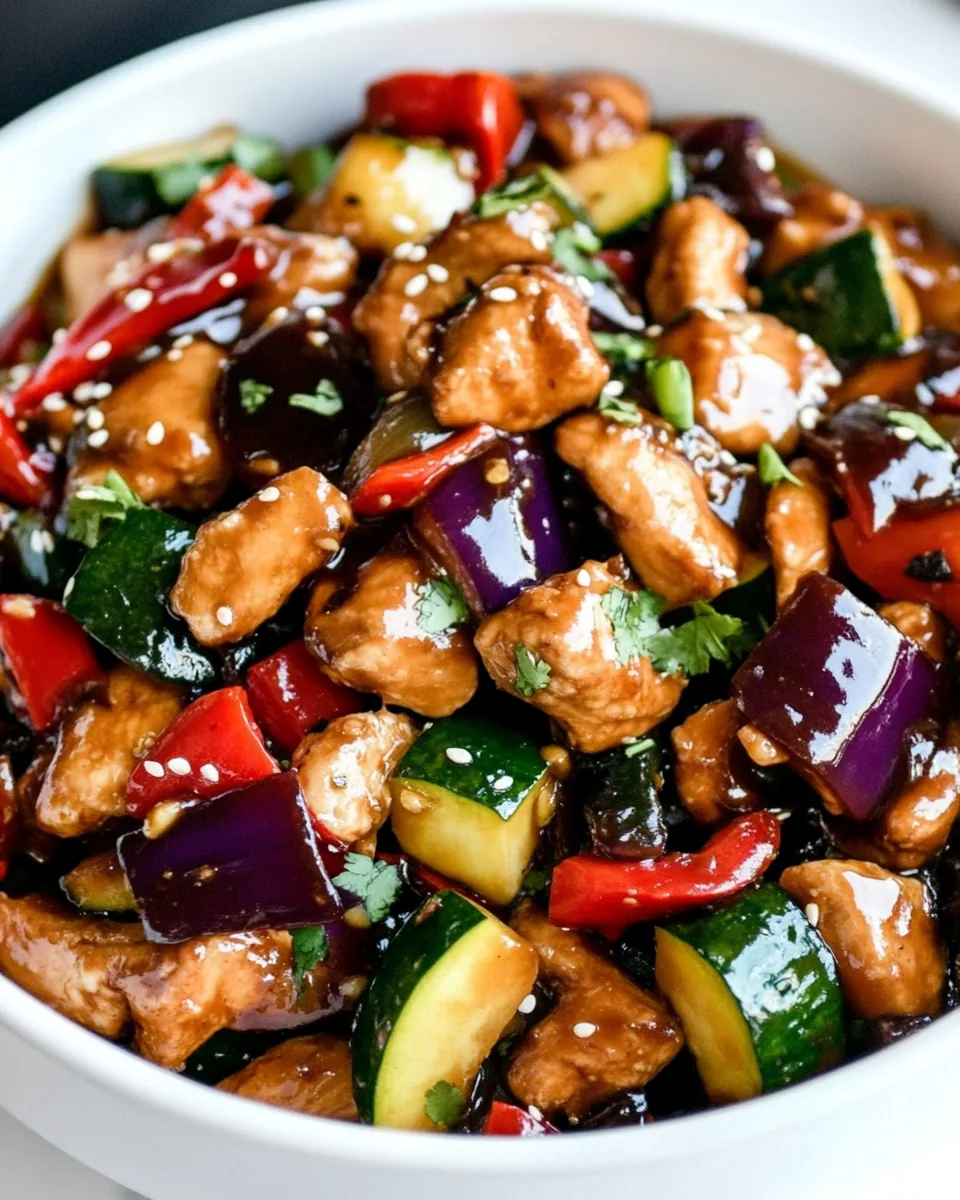 Skinny Slow Cooker Kung Pao Chicken