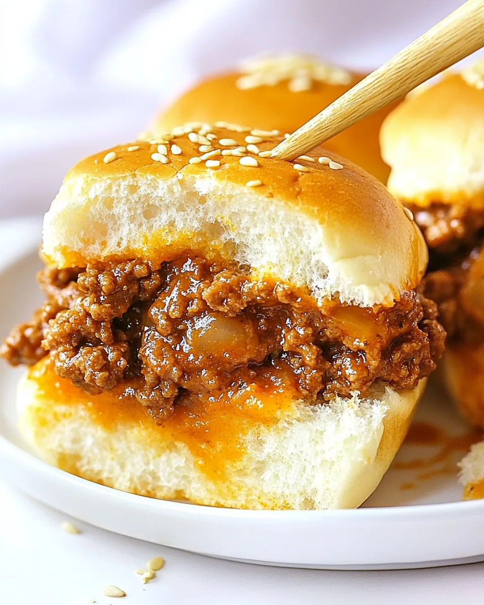 Sloppy Joe Sliders