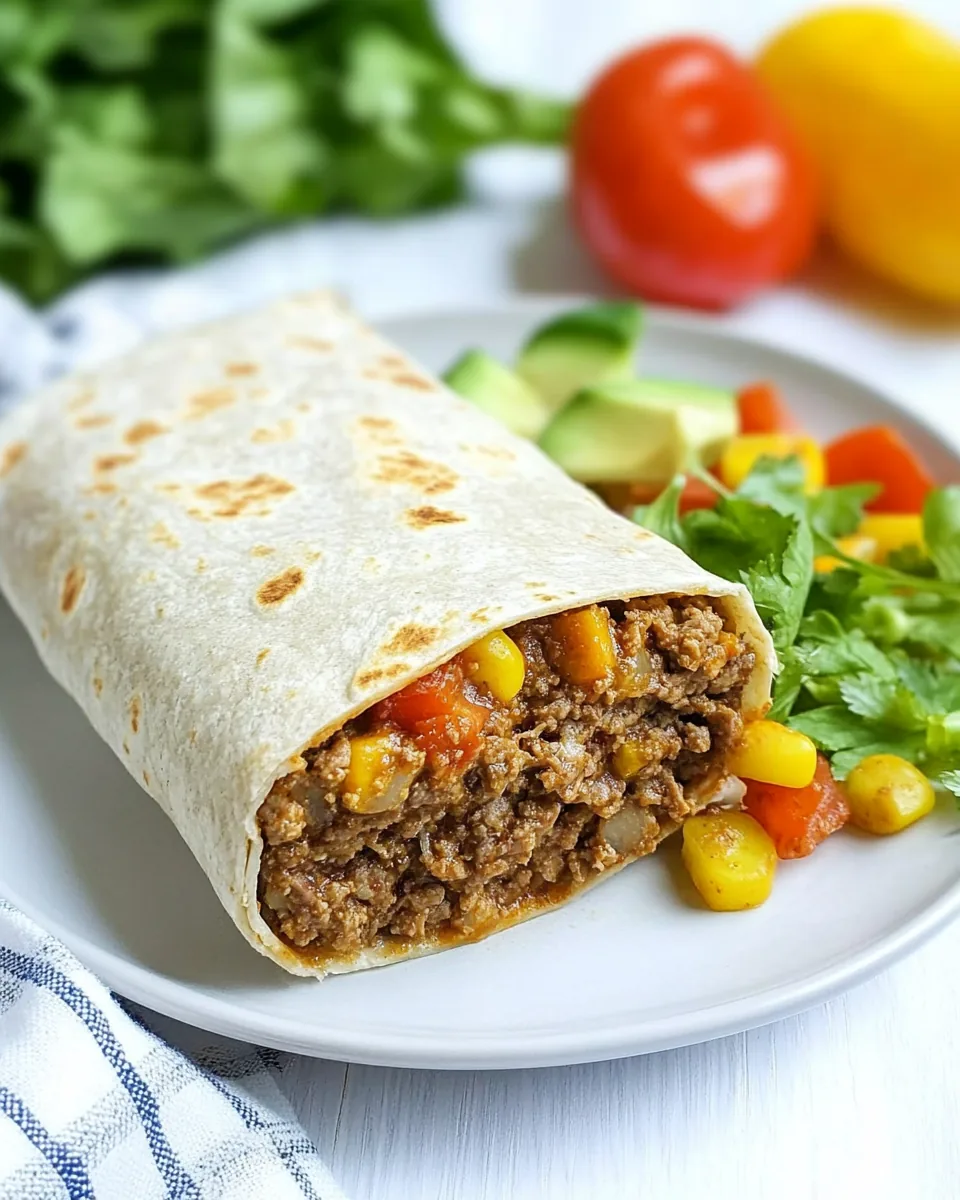 Slow Cooker Beef Burritos