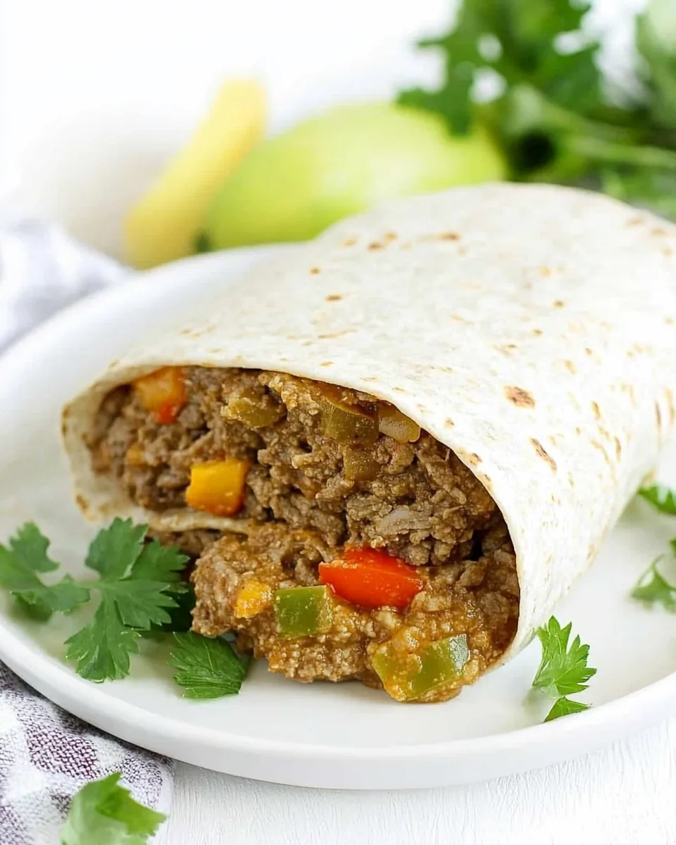 Slow Cooker Beef Burritos