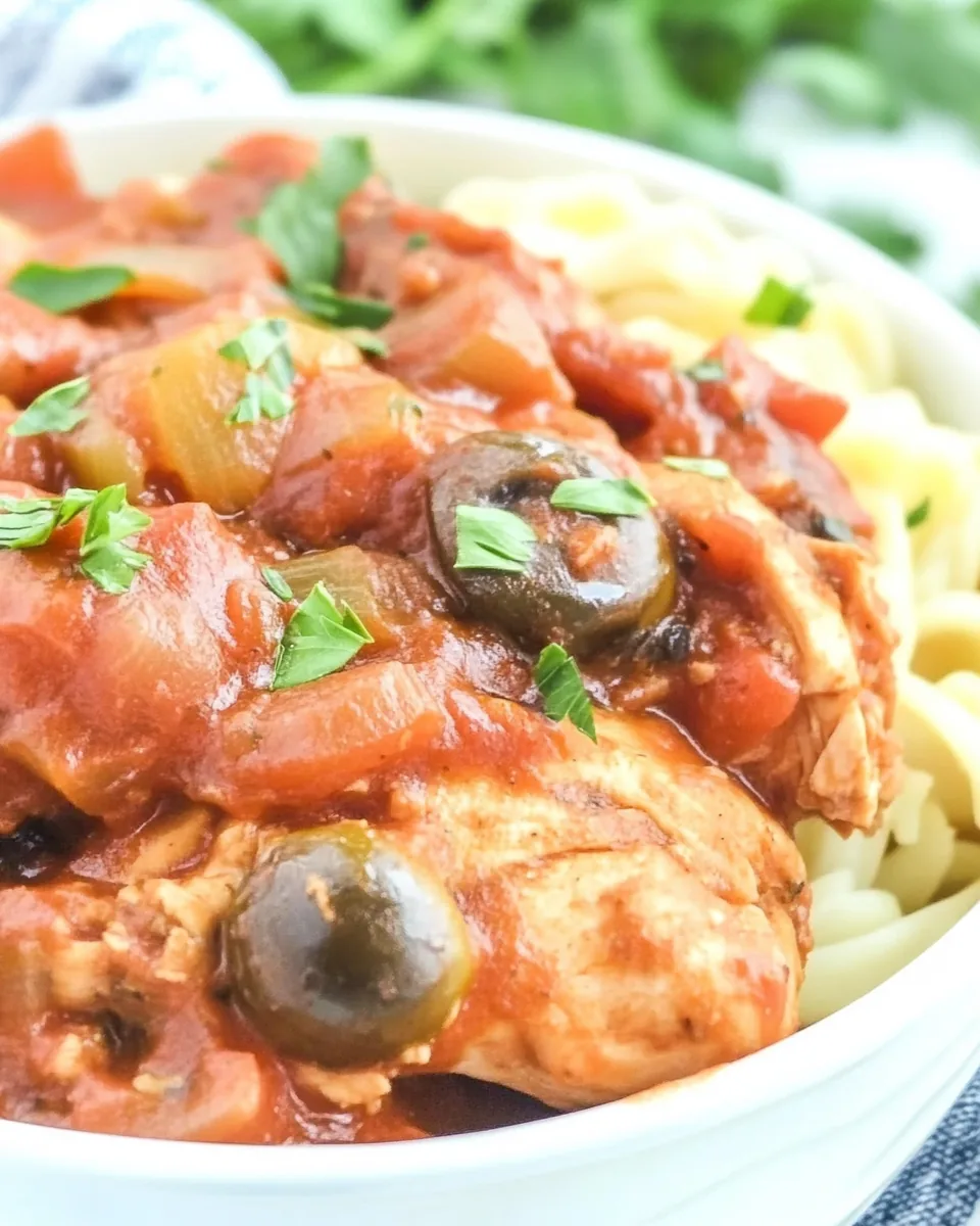 Slow Cooker Chicken Cacciatore