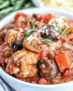 Slow Cooker Chicken Cacciatore