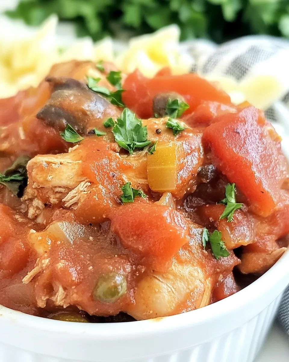 Slow Cooker Chicken Cacciatore