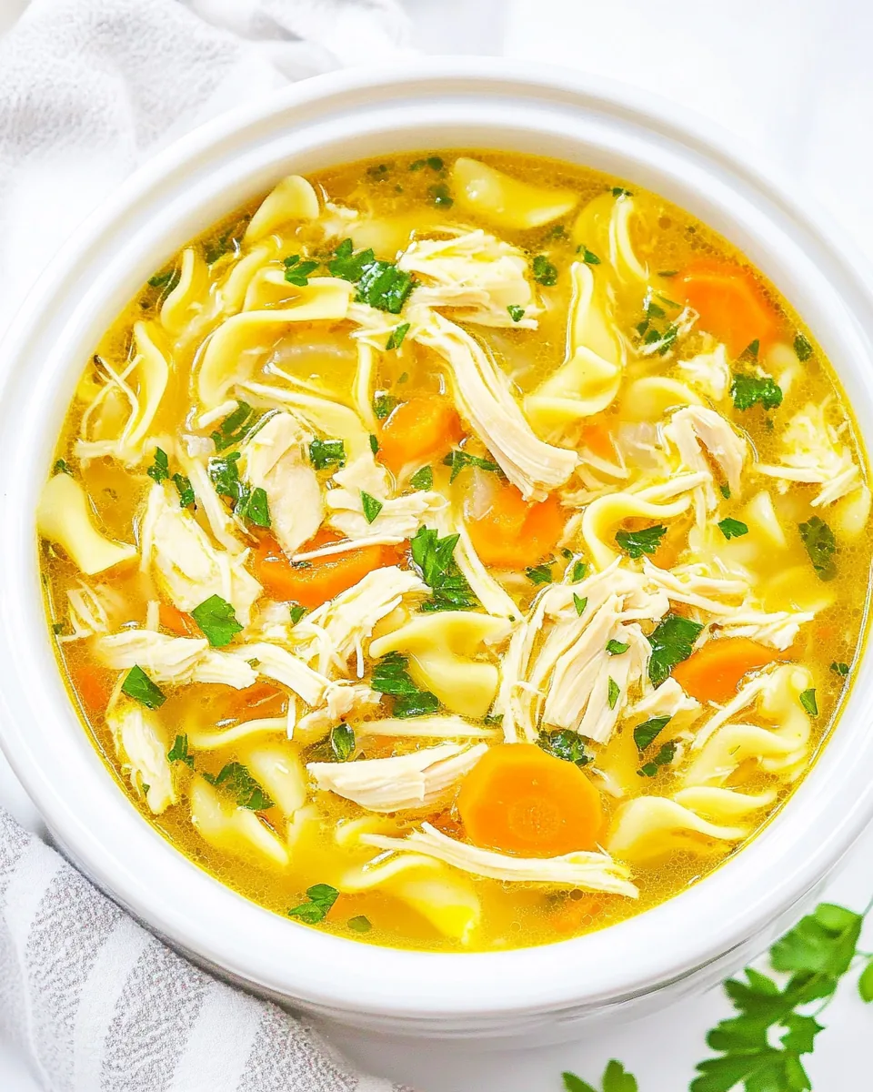 Slow Cooker Chicken Noodle Soup