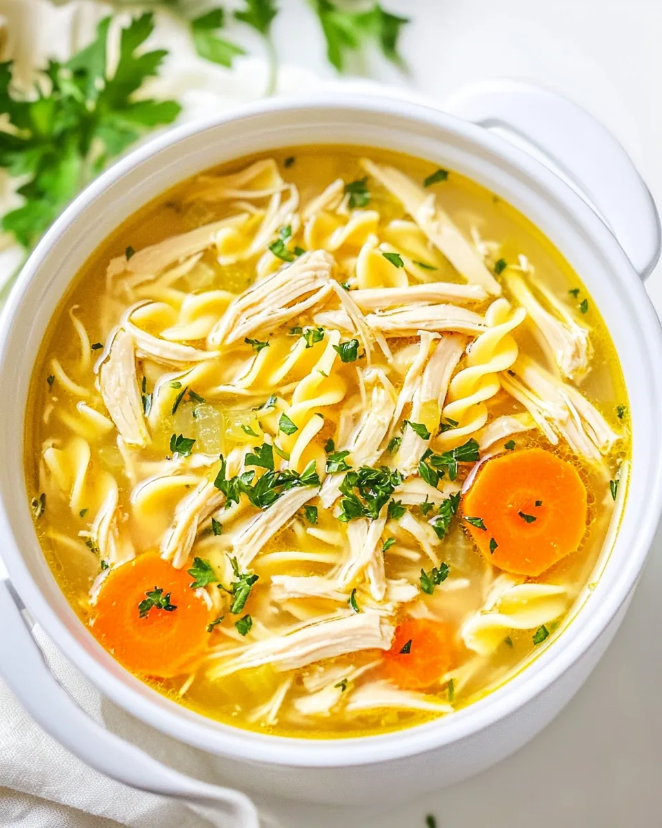 Slow Cooker Chicken Noodle Soup