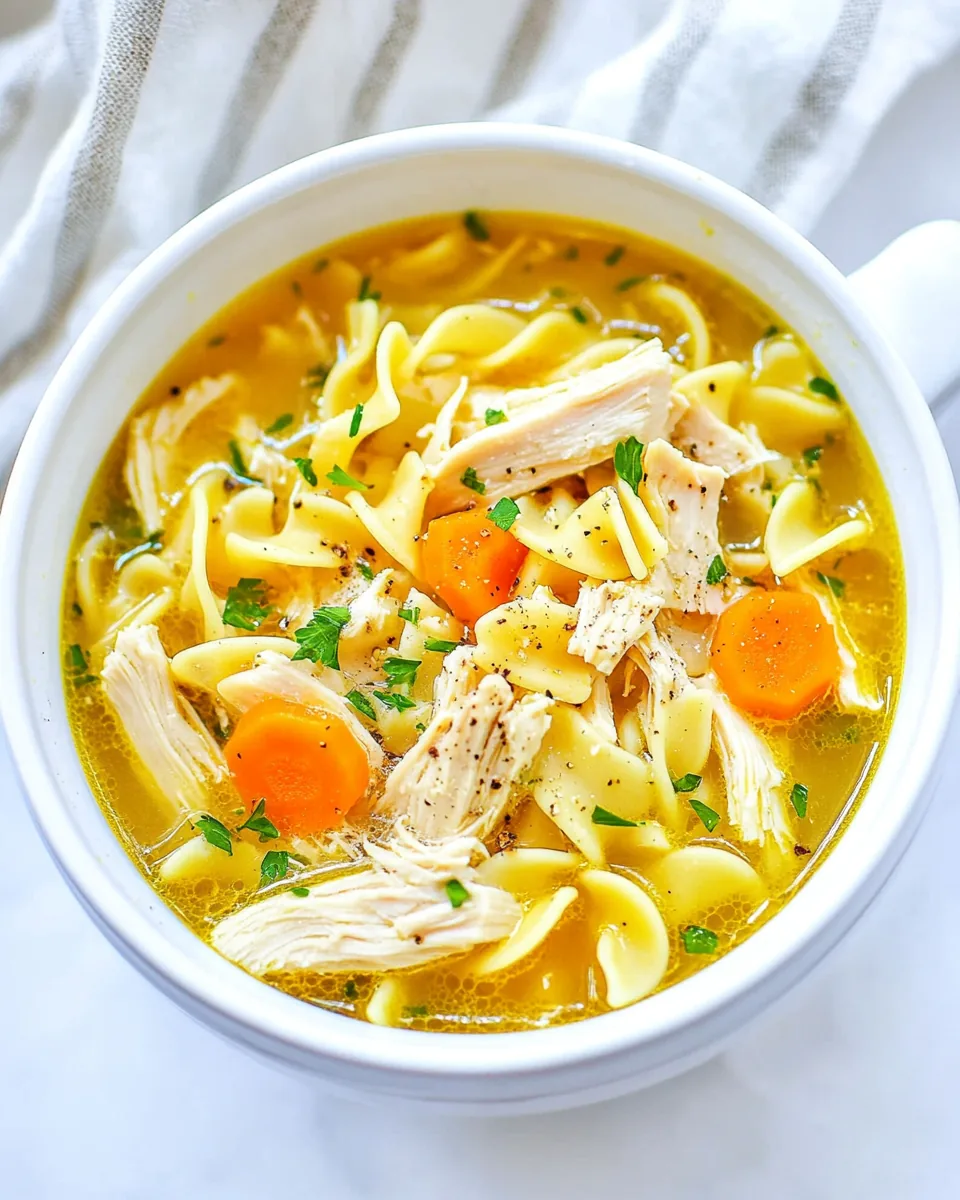 Slow Cooker Chicken Noodle Soup