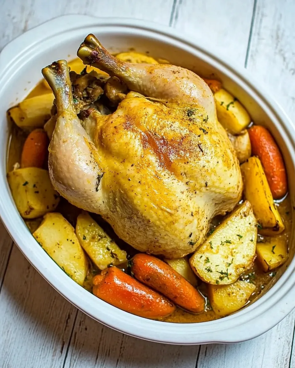 Slow Cooker Chicken Pot Roast