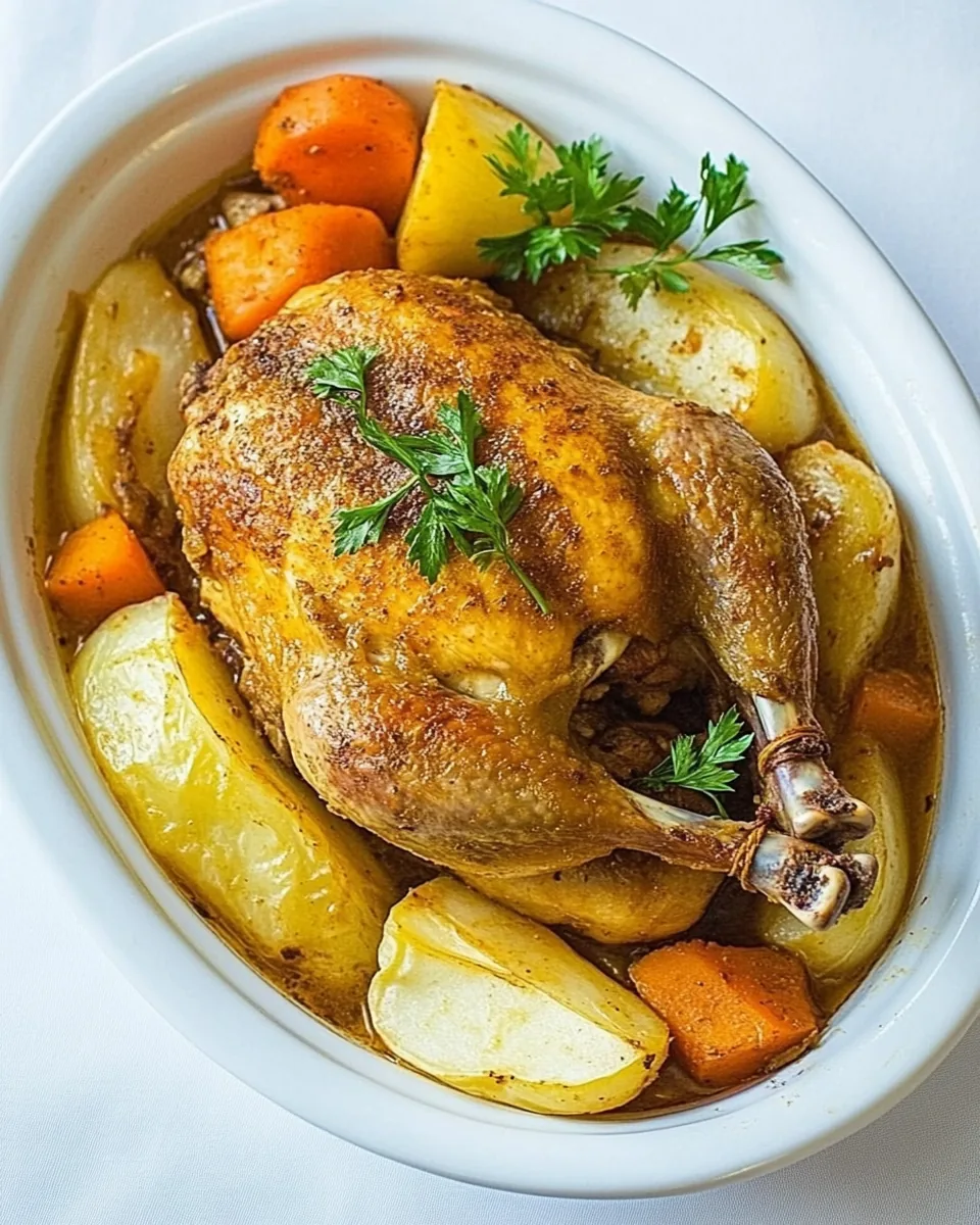 Slow Cooker Chicken Pot Roast