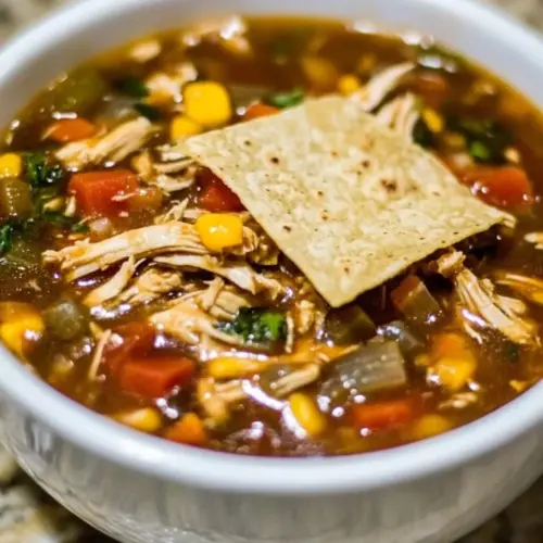 Slow Cooker Chicken Tortilla Soup