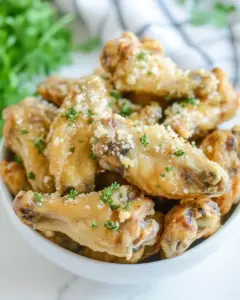 Slow Cooker Garlic Parmesan Wings