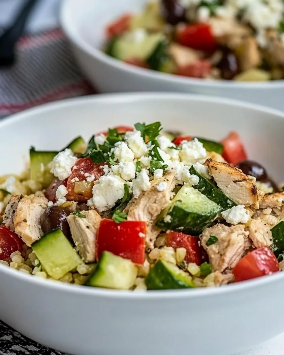 Slow Cooker Greek Chicken Bowls