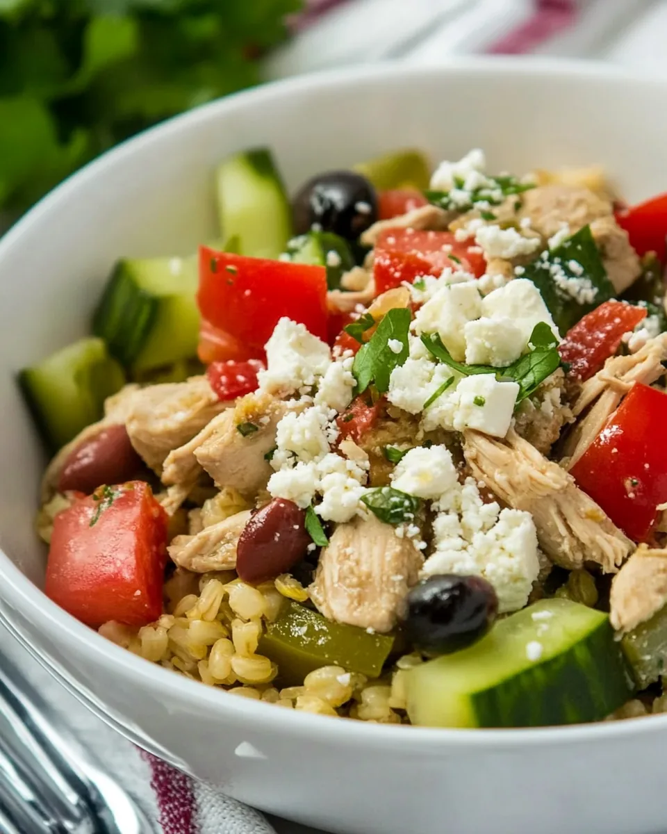 Slow Cooker Greek Chicken Bowls