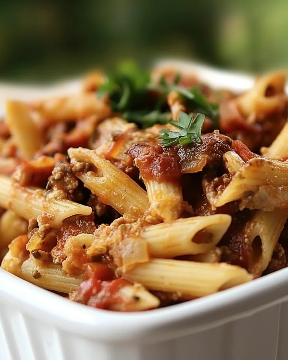 Slow Cooker Italian Style Penne